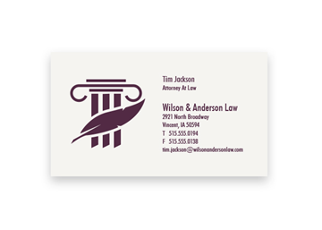 1 Custom Color Premium Business Cards - Flat Print, 1-Sided