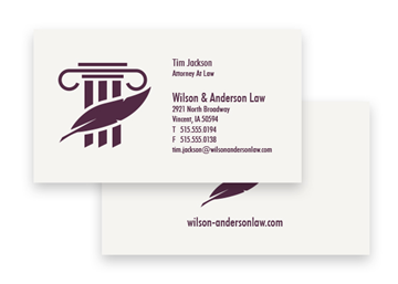 1 Custom Color Premium Business Cards - Flat Print, 2-Sided