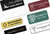 Engraved Plastic Name Badges