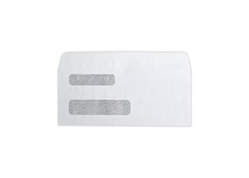 #8-5/8 Self Seal Double Window Security Check Envelope -Blank