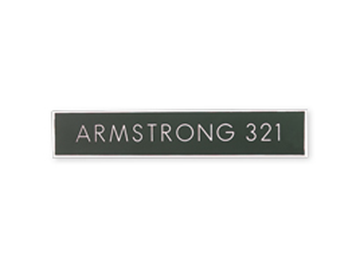 Engraved Plastic Sign, 1" x 4"