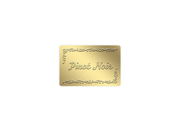 1" x 1 1/2" Rectangle Blind Embossed