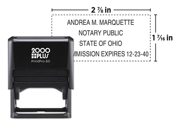 2000 Plus® PrintPro™ 60 Self-Inking Notary Stamp