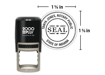 2000 Plus® PrintPro™ R40 Self-Inking Round Notary Stamp