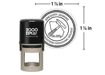 2000 Plus® PrintPro™ R50 Self-Inking Round Notary Stamp