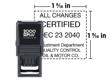 2000 Plus® PrintPro™ Self-Inking Economy Dater Q43D