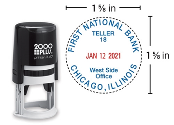 2000 Plus® Self-Inking R40  Light Duty Round Date Stamp