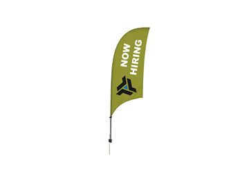 8' Razor Sail Sign Kit - 1 Sided with Ground Spike