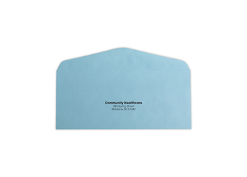 #9 Gum Seal Color Wove Return Postage Envelope -Spot Color
