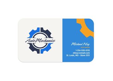 Full Color Flat Premium Business Card Round Corners- Front Only