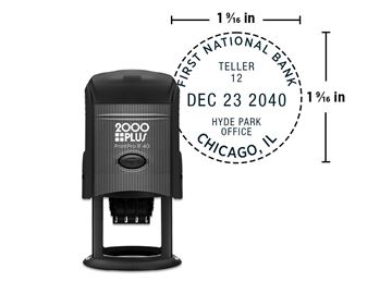 2000 Plus® PrintPro™ Self-Inking R40D Light Duty Round Date Stamp