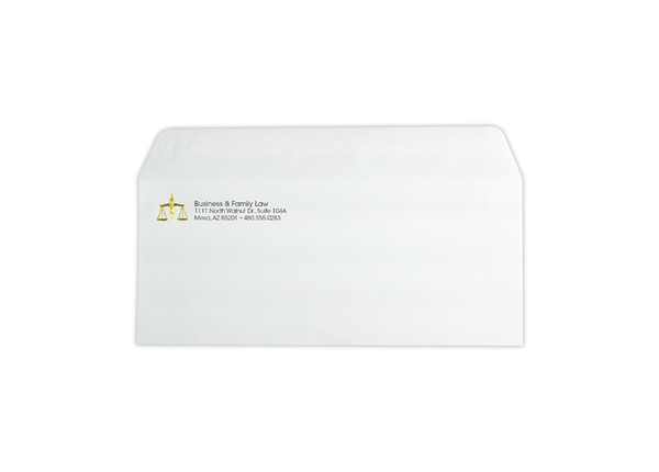 Foil Embossed Stationery Envelope -Raised Print