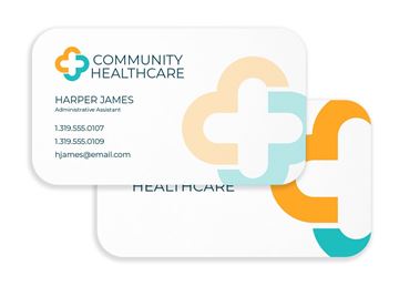 Full Color Flat Premium Business Card Round Corners - Front & Back