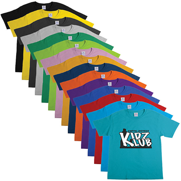 YOUTH T-SHIRT COLORS