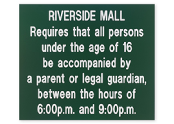 Engraved Plastic Sign || Custom Indoor Signs || Horizontal, 14" x 12"