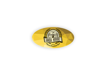 1" x 2" Oval 4 Color Process Label