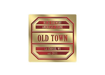 2" x 2" Square Foil & Embossed Combination Label