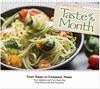 Taste of the Month Wall Calendar || Custom Calendars and Planners || Spiral, Screen Printed