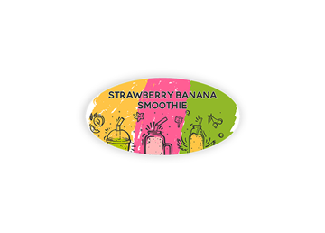 1 1/4" x 2 1/2" Oval 4 Color Process Label