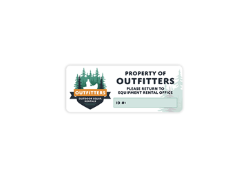 1" x 2 1/2" Rectangle 4 Color Process Label