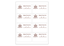 2 1/2" x 4" Rectangle 1 Color - 8/sheet Label