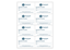 2 3/4" x 4 1/4" Rectangle 1 Color - 8/sheet Label