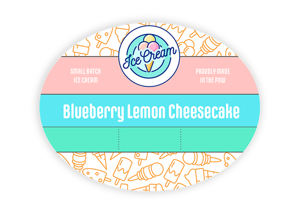 2 7/8" x 3 3/4" Oval 4 Color Process Label