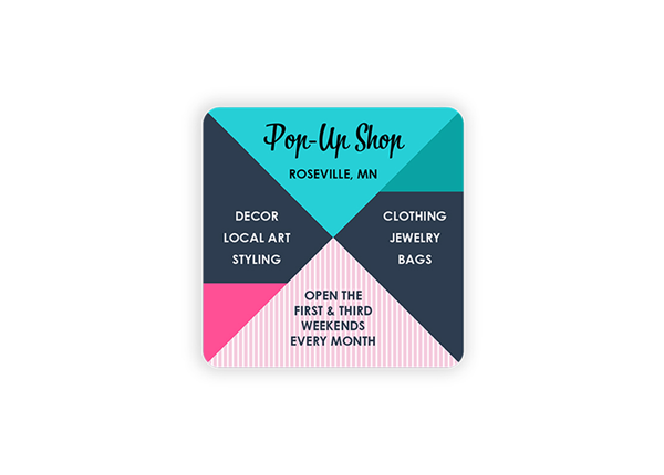 2" x 2 " Square 4 Color Process Label