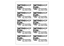 2" x 4" Rectangle 1 Color - no perforations - 10/sheet Label