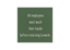 Engraved Plastic Sign || Custom Indoor Signs || Square, 4" x 4"