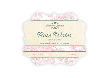 2 1/2" x 3" Vintage Frame 4 Color Process Label