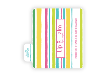 2 1/8" x 2 1/8" Lip Balm 4 Color Process Label