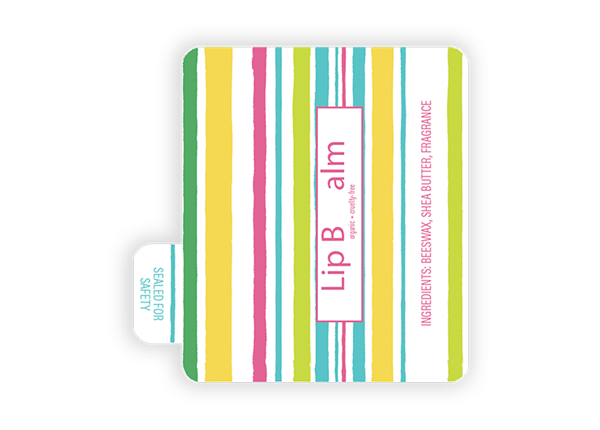 2 1/8" x 2 1/8" Lip Balm 4 Color Process Label