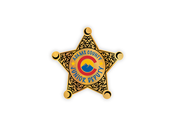 2 3/4" x 2 3/4" Sheriff Star 4 Color Process Label