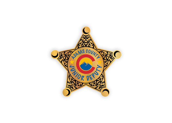 2 3/4" x 2 3/4" Sheriff Star 4 Color Process Label