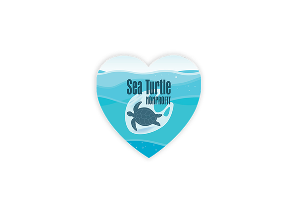 2" x 2" Heart 4 Color Process Label