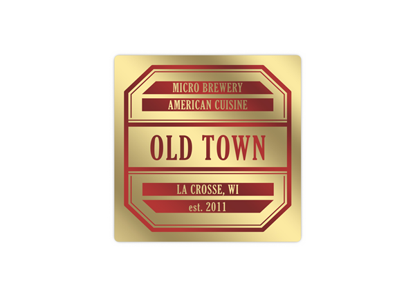 2" x 2" Square Foil Imprint Label