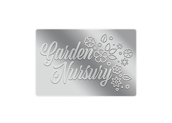 2" x 3" Rectangle Blind Embossed Label