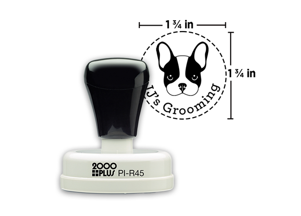 2000 Plus® PI R45 Round Stamp || Custom Pre-Inked Stamps || 1 3/4" Impression