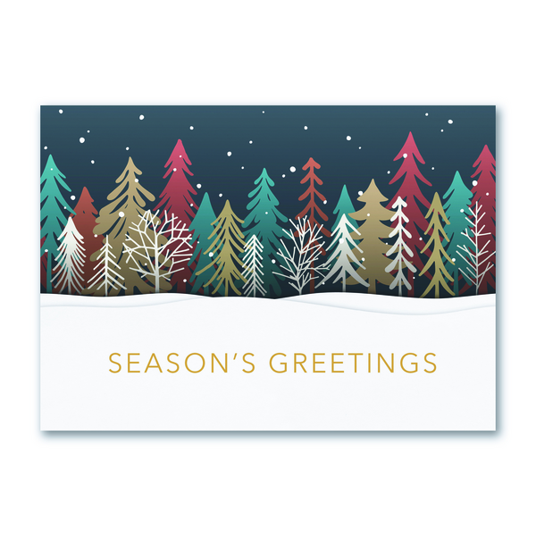 Colored Treeline - Printed Envelope