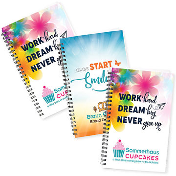 Custom Notebook || Custom Office Accessories || 5.5" x 8.5", Full Color