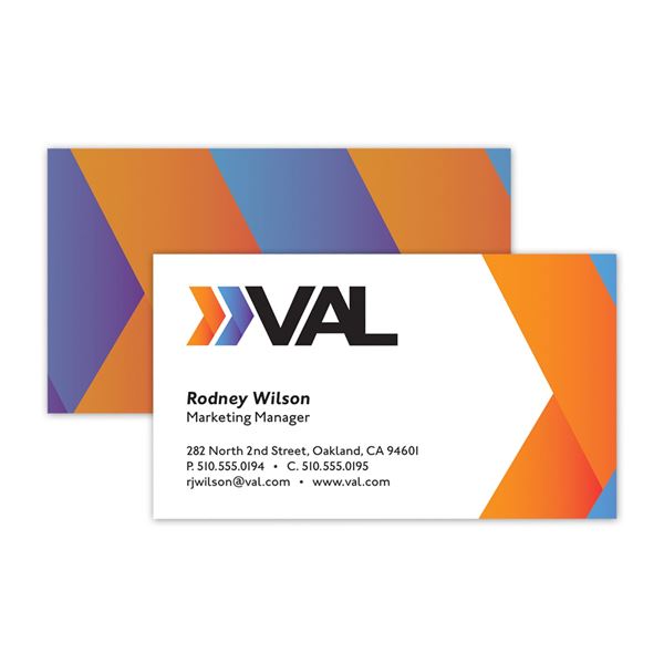 Full Color Flat Standard Business Card - Front & Back