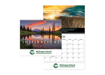 Inspirations Wall Calendar || Custom Calendars and Planners || Spiral, Screen Printed