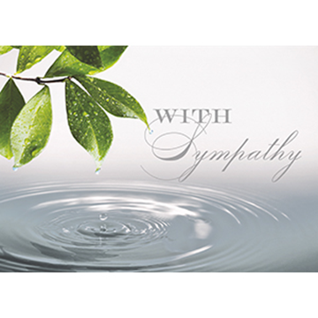 Serene Water Drop - Printed Envelope