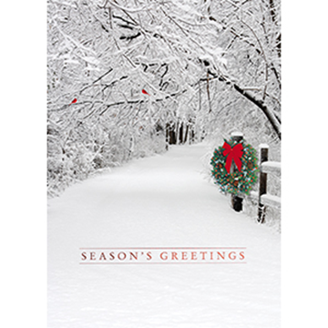 Snowy Lane - Printed Envelope