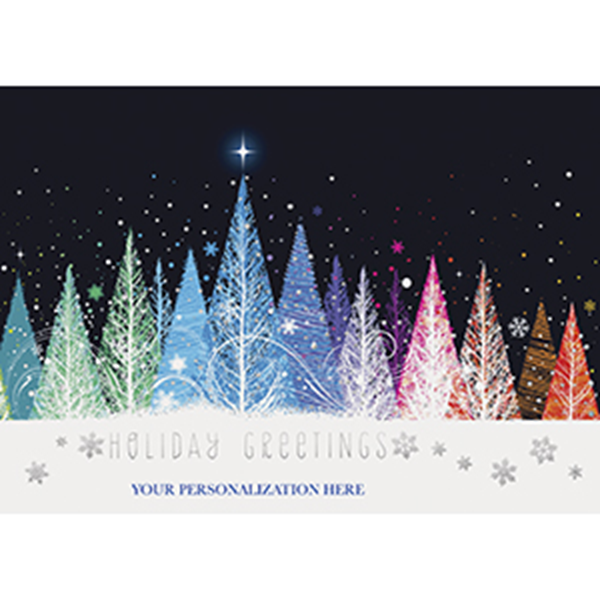 Sparkling Forest Front Imprint - Printed Envelope