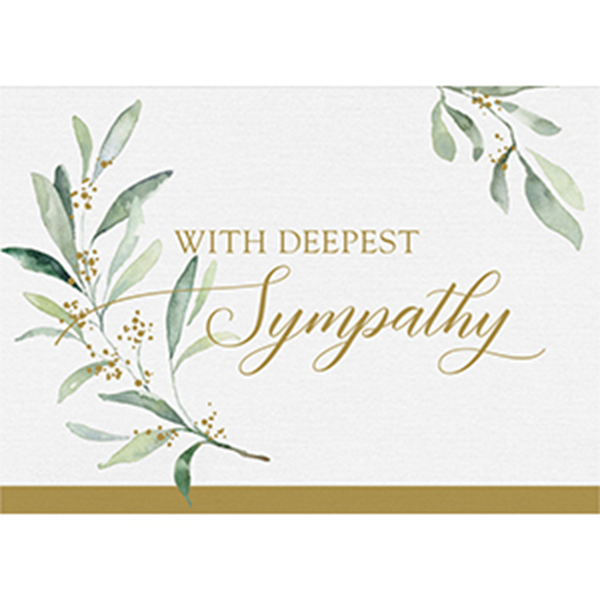 Sympathy Greenery - Printed Envelope