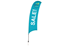 15.5' Razor Feather Flags || Tradeshow Signage || 1 Sided, Ground Spike