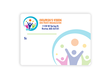 2 15/16" x 4" Rectangle 4 Color Process Label