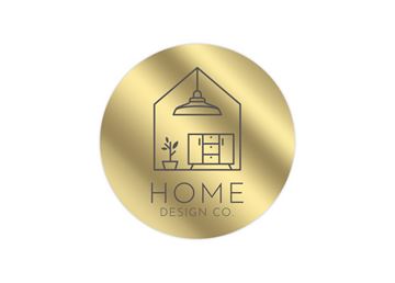 2" Circle Foil Imprint Label